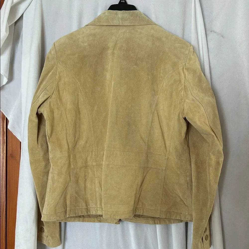 St. John's Bay Light Brown Women's 100% leather Blazer size XL. CJ